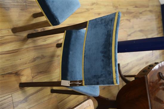 A George VI Coronation chair and a similar Elizabeth II Coronation stool,